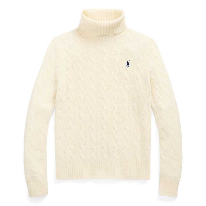 Polo Ralph Lauren Wool Cashmere Cable Turtleneck Sweater image number 2